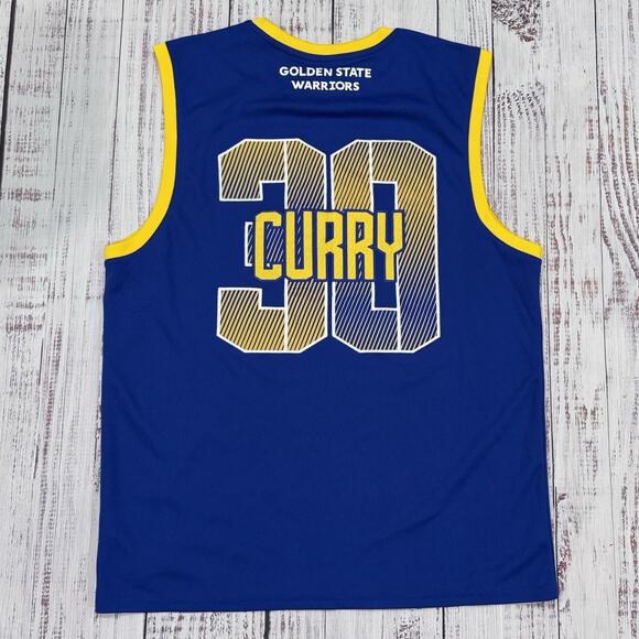 UNK Warriors Stephen Curry #30 Mesh Jersey Tank Men’s XL Blue NBA - Picture 2 of 7